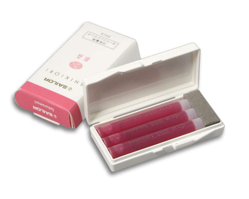 Sailor Fountain Pen Shikiori Ink Cartridge - Sakuramori 3 Pieces Set-Kiichin - The #1 Place for Japanese Goods in Your Hand!