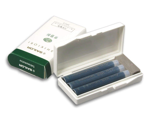 Sailor Fountain Pen Shikiori Ink Cartridge Tokiwa Matsu 3 Pieces-Kiichin - The #1 Place for Japanese Goods in Your Hand!
