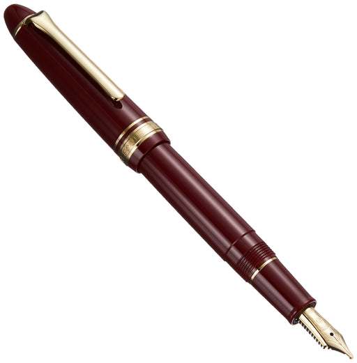 Sailor Fountain Pen Gold Trim Casual Profit Red Zoom Model 11-0570-730-Kiichin - The #1 Place for Japanese Goods in Your Hand!