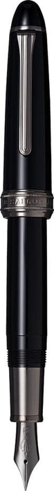 Sailor Fountain Pen Nagatogi Large 21K Gold Black Trim Medium Fine 10-7119-320