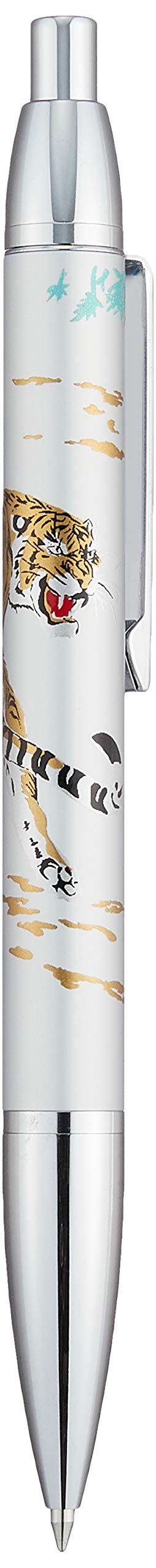 Sailor Fountain Pen Makie Four Gods Byakko Silver Oil-Based Ballpoint 16-0374-219-Kiichin - The #1 Place for Japanese Goods in Your Hand!