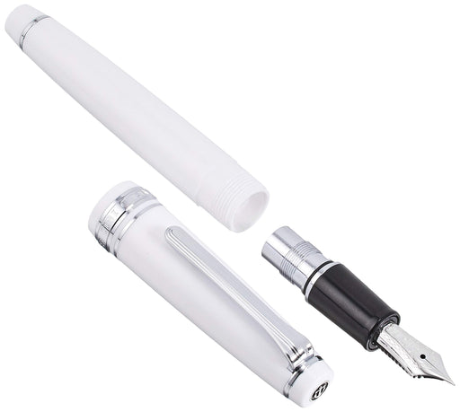 Sailor Professional Gear Slim Silver White Extra Fine Fountain Pen 11-1222-110-Kiichin - The #1 Place for Japanese Goods in Your Hand!