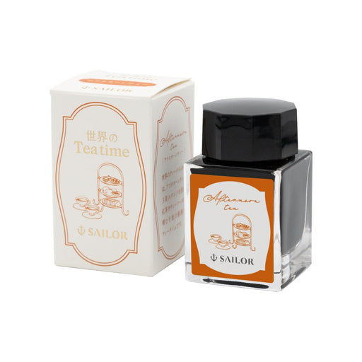Sailor Fountain Pen Ink: World Tea Times Afternoon Tea 20ml 13-1220-204-Kiichin - The #1 Place for Japanese Goods in Your Hand!