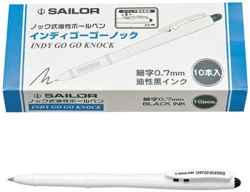 Sailor Fountain Pen Indie Go Go Ballpoint Knock Type - Pack of 10-Kiichin - The #1 Place for Japanese Goods in Your Hand!