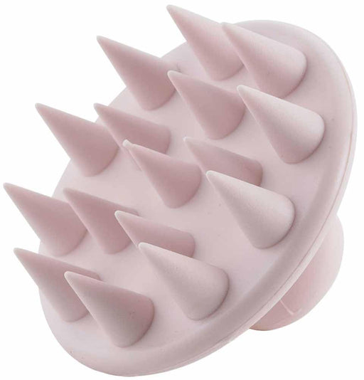 Shimomura Sales Silicone Shampoo Brush for Hair Scalp Massage Pink Beige-Kiichin - The #1 Place for Japanese Goods in Your Hand!