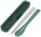 Skater 18cm Spoon Chopsticks Box Cac1Aag-A Slim Combi Set Antibac Sage Green Women-Kiichin - The #1 Place for Japanese Goods in Your Hand!