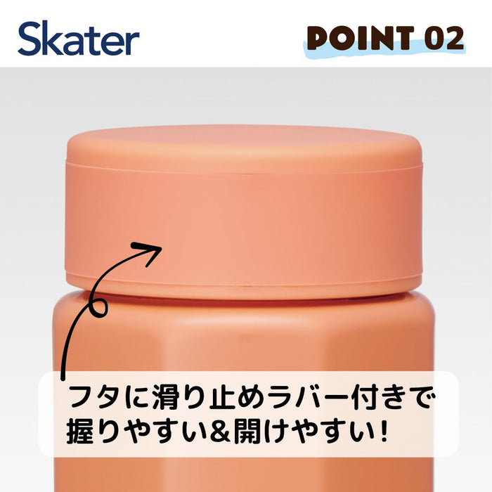 Skater Snoopy 350Ml Stainless Steel Insulated Mug Bottle Easy Hold Octagonal