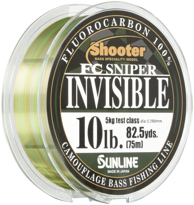 Sunline Fluorocarbon Line Shooter Sniper 75M 10Lb Natural Clear Moss Green-Kiichin - The #1 Place for Japanese Goods in Your Hand!