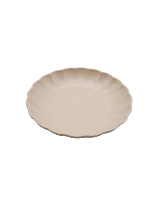 Daiwa Aube 21Cm Medium Lunch Plate Organic Beige Melamine Dishwasher Safe