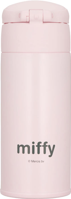 Thermos 350ml Stainless Steel Water Bottle Miffy Design Light Pink