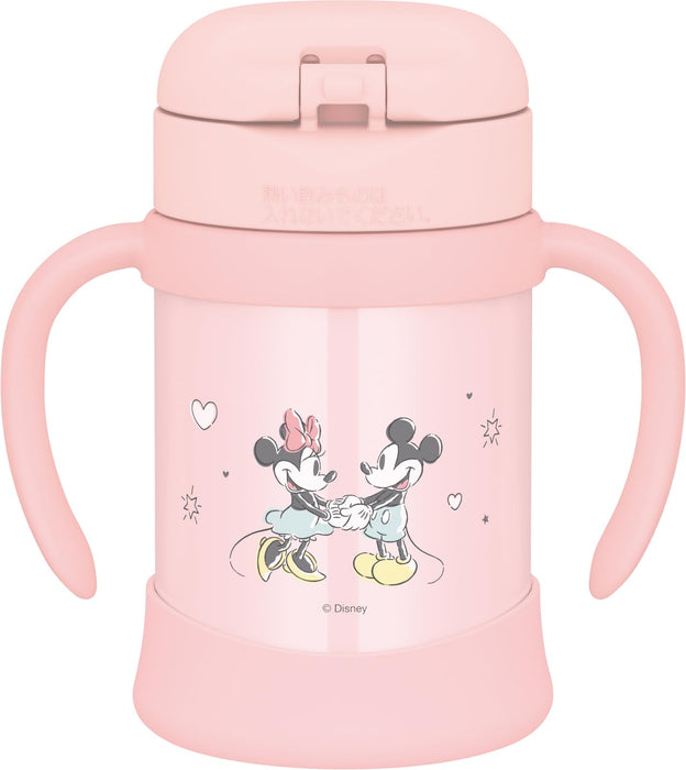 Thermos Vacuum Baby Straw Mug 250Ml Pastel Pink Minnie Mouse Insulated