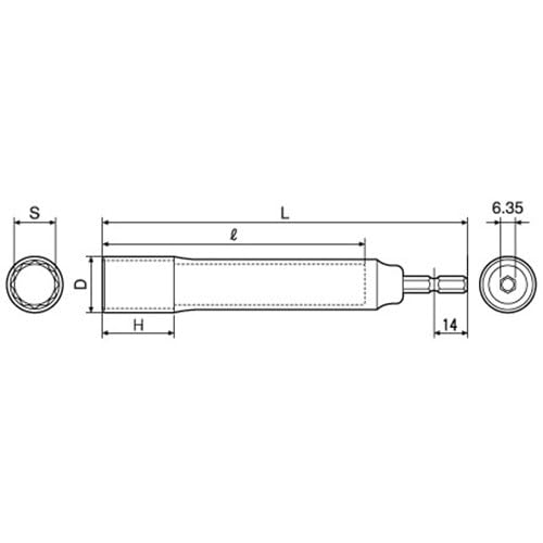 Top Kogyo 21mm 12-Sided Socket Bit for Electric Drills - Made in Japan-Kiichin - The #1 Place for Japanese Goods in Your Hand!