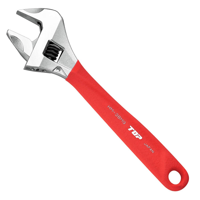 Top Kogyo Non-Play Monkey Wrench Wide Jaw 0-38mm Red Grip Made in Japan-Kiichin - The #1 Place for Japanese Goods in Your Hand!