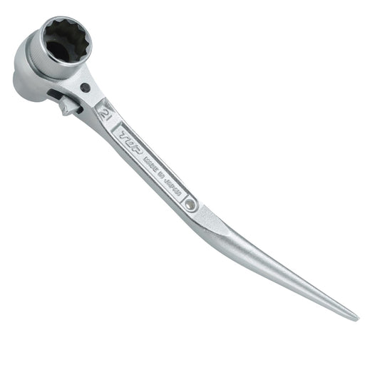 Top Kogyo Short Gacha Ratchet 17x21mm Curved Chisel for Carpenters-Kiichin - The #1 Place for Japanese Goods in Your Hand!