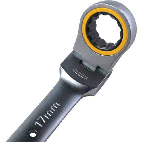 Top Kogyo Swivel Ratchet Wrench 12mm 180° Rotation 5° Feed Angle-Kiichin - The #1 Place for Japanese Goods in Your Hand!