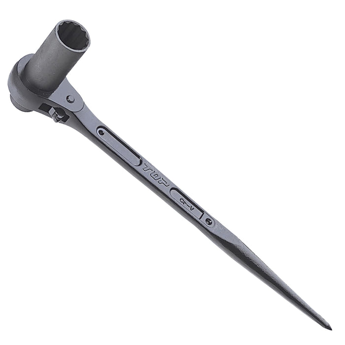 Top Kogyo Ultra Long Ratchet Wrench 19x24mm for Scaffolding and Construction-Kiichin - The #1 Place for Japanese Goods in Your Hand!