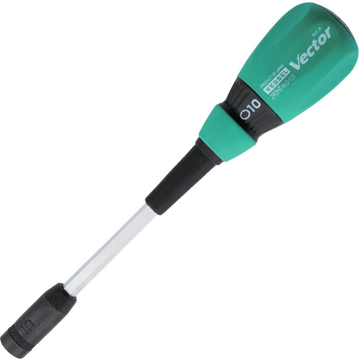 Vessel Vector Black Nut Driver B-290Nt with 10mm Flat Width by Vessel-Kiichin - The #1 Place for Japanese Goods in Your Hand!