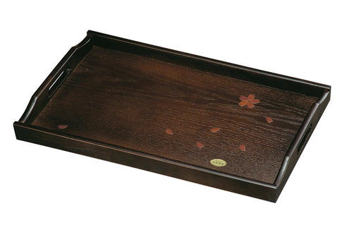 Yamaya Lacquerware Shop 51Cm Wooden Long Tray Cherry Blossom Design-Kiichin - The #1 Place for Japanese Goods in Your Hand!