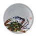 Fukui Craft ABS 150 Sushi Plate Silver Pearl Chiyogami Design