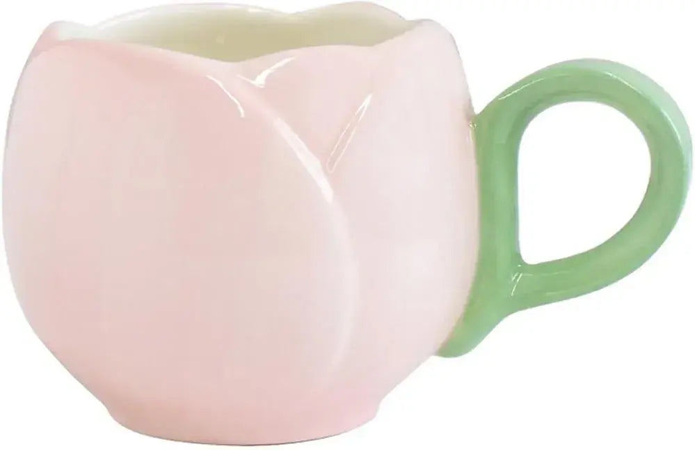 Ippinsha Gikosha Fleur Tulip Ceramic Mug - Pink - 4536818108660