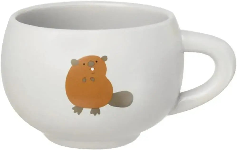 Ippinsha Gikosha Rareni Mug Durable Drinkware - Beaver D89 W130 H70mm - 4536818460546