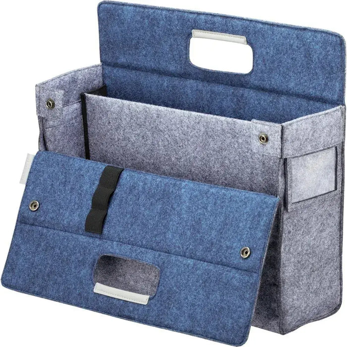 Kokuyo Mobile Bag mo baco Portable Carrying Case - Blue Felt - 4901480326993