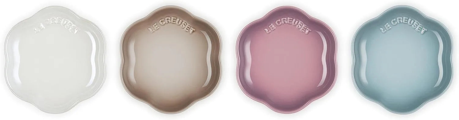 Le Creuset Flora Dish 8.7 Inch Mauve Pink Heat and Cold Resistant Oven Safe Le Creuset - Multicolor Big
 - 0630870340199