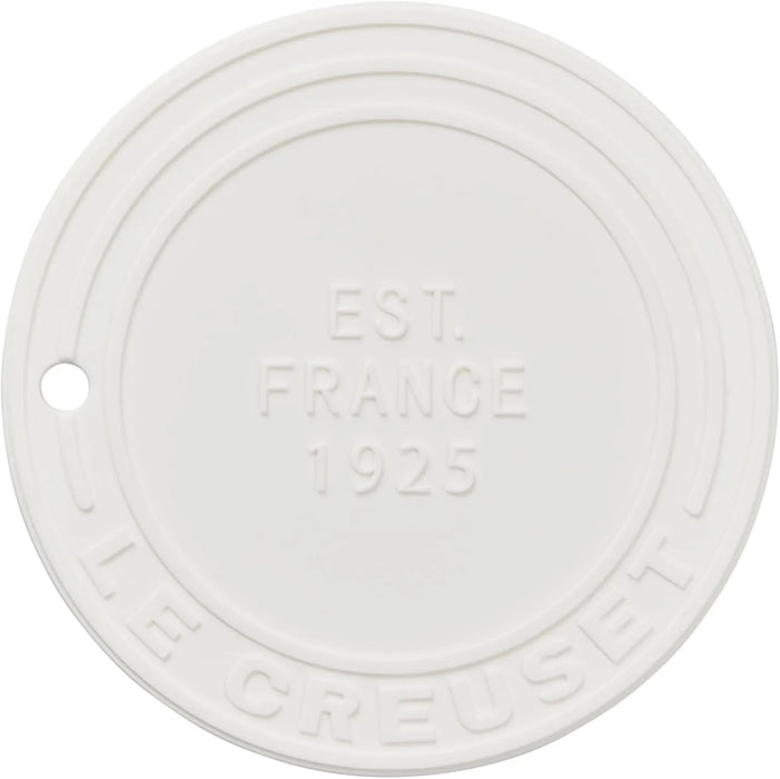 Le Creuset Silicone Trivet Cherry Red Heat and Cold Resistant with Hook Storage Le Creuset - White
 - 0630870337434