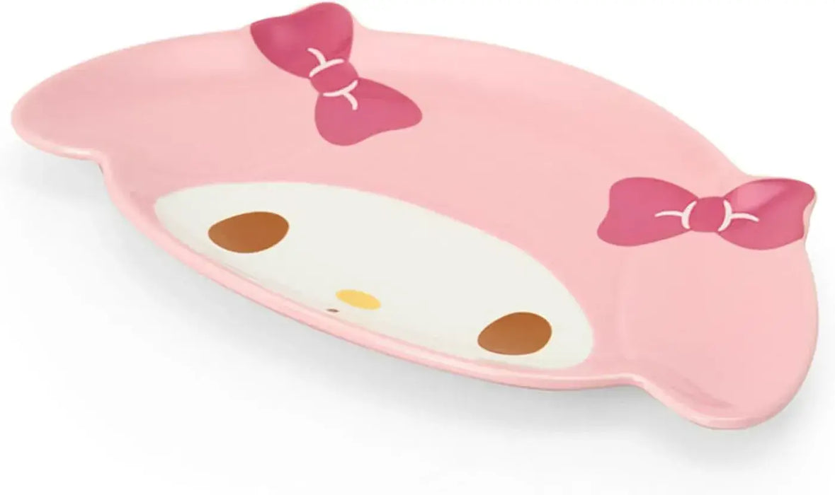 Sanrio Pochacco Face Plate Microwave Dishwasher Safe - My Melody - 4550624142298