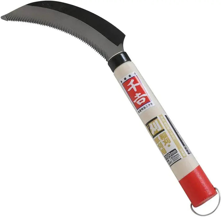 Senkichi Kama Rope Cutting Sickle Full Steel For Weeding and Trimming
