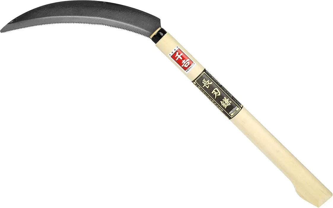 Senkichi Kama Rope Cutting Sickle Full Steel For Weeding and Trimming - Long Bladed Scythe - 4977292602686