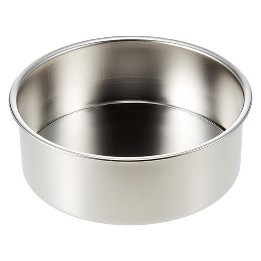 Akagawa Kibutsu 15cm Stainless Steel Round Cake Pan - Removable Bottom-Kiichin - The #1 Place for Japanese Goods in Your Hand!