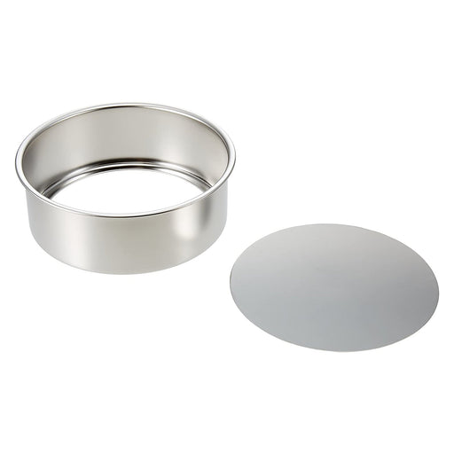 Akagawa Kibutsu 15cm Stainless Steel Round Cake Pan - Removable Bottom-Kiichin - The #1 Place for Japanese Goods in Your Hand!