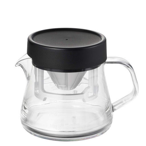 Akebono Sangyo Coffee Server Storon 400 3Cup Set Black TW-3762 Tritan Resin Transparent Microwave Safe-Kiichin - The #1 Place for Japanese Goods in Your Hand!