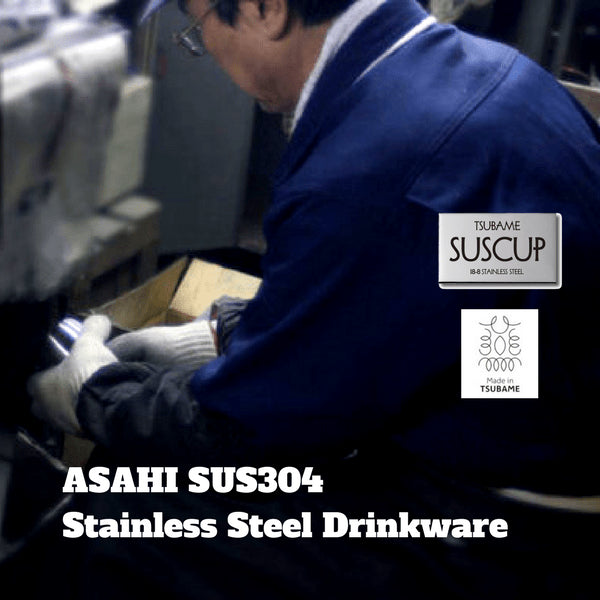 Asahi 250ml Double-Wall Round Glass - Stainless Steel-Kiichin - The #1 Place for Japanese Goods in Your Hand!