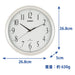 Casio 26.8Cm White Analog Wall Clock with Radio Wave Stop at Night-Kiichin - The #1 Place for Japanese Goods in Your Hand!