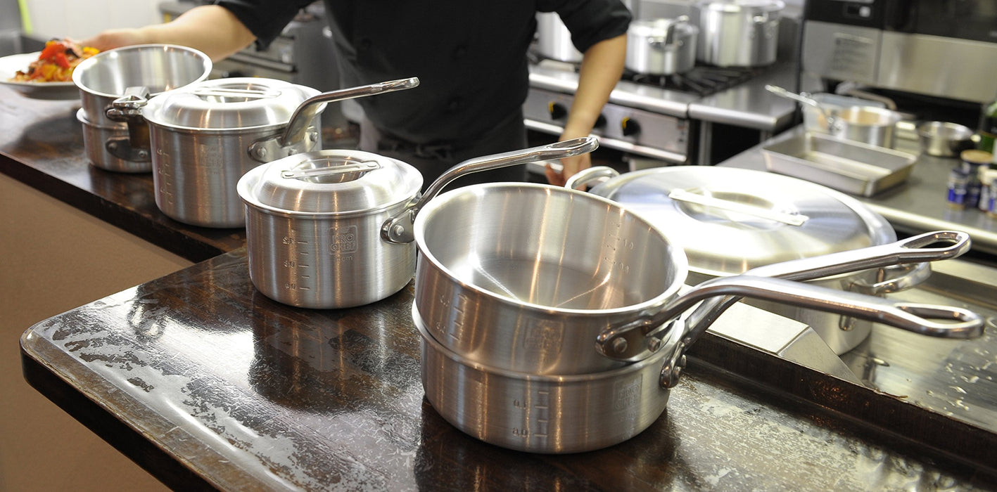 Ebm 18cm Professional Chef Deep One Hand Pot w/ Scale-Kiichin - The #1 Place for Japanese Goods in Your Hand!