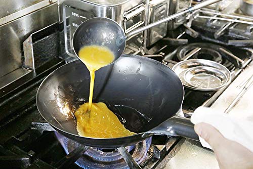 Ebm 27Cm Iron Blue Temper Press Chinese One Hand Pot-Kiichin - The #1 Place for Japanese Goods in Your Hand!