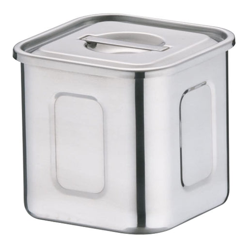 Endo Shoji 9Cm Deep Square Kitchen Pot - Akk05009 Stainless Steel-Kiichin - The #1 Place for Japanese Goods in Your Hand!