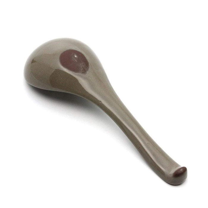 Ginpo Banko Ware Renge Soup Spoon & Spoon Rest Small - Set (Renge Spoon & Spoon Rest)-Kiichin - The #1 Place for Japanese Goods in Your Hand!
