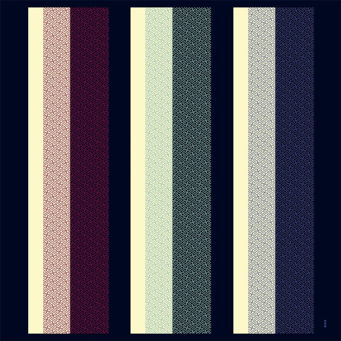 Hama Pattern Furoshiki 90Cm Japan Sayagata Stripes Cloth - Premium Quality-Kiichin - The #1 Place for Japanese Goods in Your Hand!