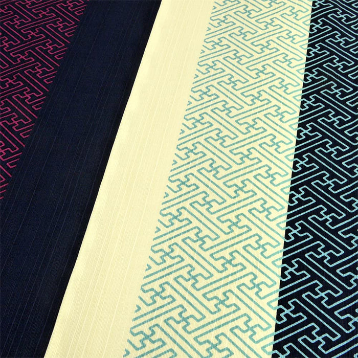 Hama Pattern Furoshiki 90Cm Japan Sayagata Stripes Cloth - Premium Quality-Kiichin - The #1 Place for Japanese Goods in Your Hand!