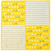 Hama Pattern Parakeet Arrangement Furoshiki - 50Cm Yellow Cloth-Kiichin - The #1 Place for Japanese Goods in Your Hand!