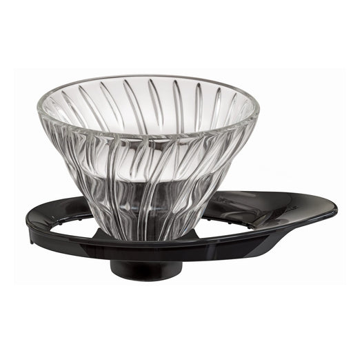 Hario V60 VDGR-01-B Glass Dripper 1-2 Cups Japan Black-Kiichin - The #1 Place for Japanese Goods in Your Hand!