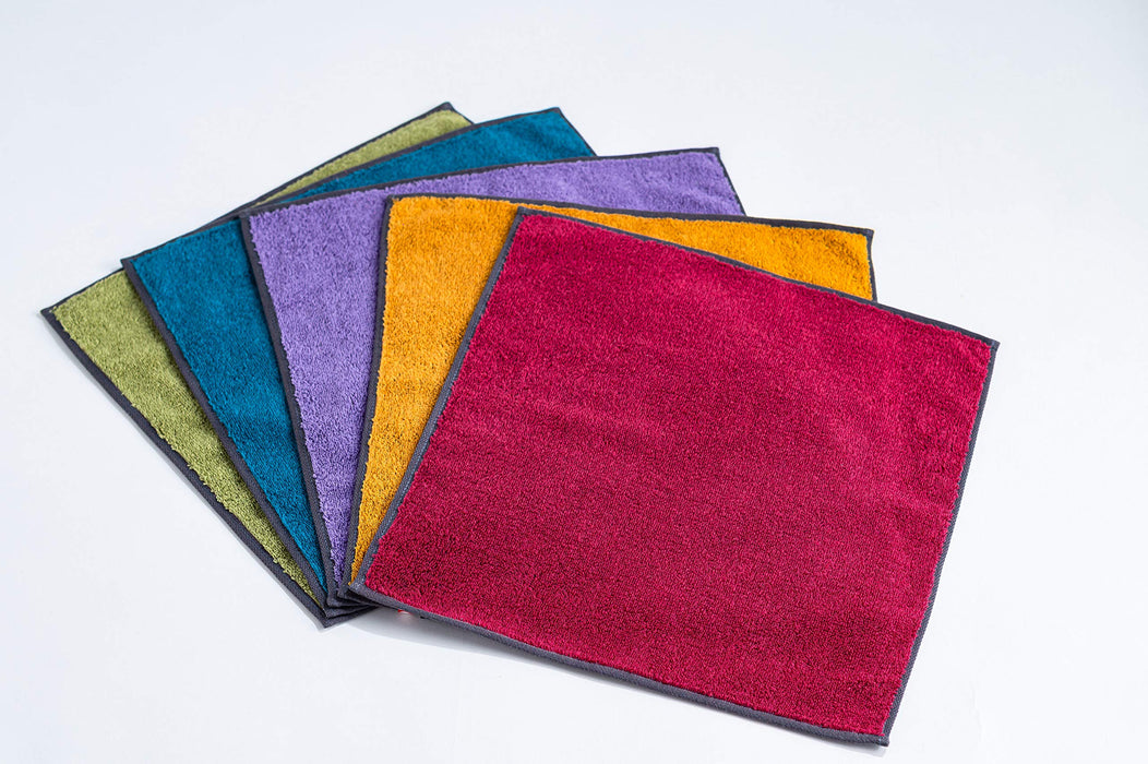 Guest 5-Color Set 34X35Cm Japan | Reversible Quality Plain Towel for Kitchen Yoga Gym Bathing Spa-Kiichin - The #1 Place for Japanese Goods in Your Hand!