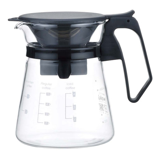 Agc Techno Glass Heat Resistant Coffee Pot with Dripper-Kiichin - The #1 Place for Japanese Goods in Your Hand!