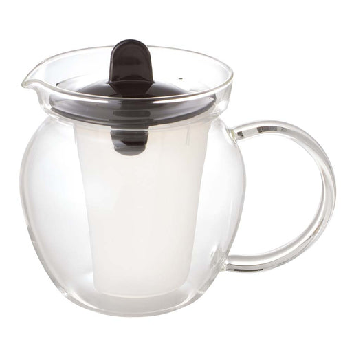 Iwaki Black Heat-Resistant Glass Teapot - Premium Quality-Kiichin - The #1 Place for Japanese Goods in Your Hand!