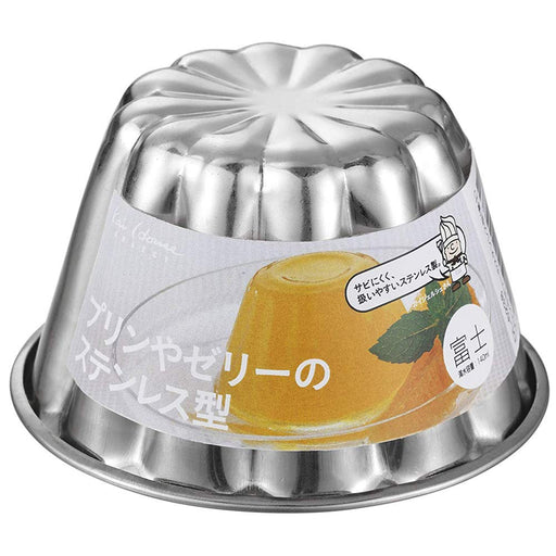 Kai Stainless Steel Pudding & Jelly Mold (Fuji) DL6238 - Kai House Select Japan-Kiichin - The #1 Place for Japanese Goods in Your Hand!
