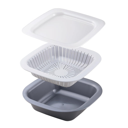Kai Corporation Cooking Container Shallow Colander Deep Food Storage Drainer Dh3146-Kiichin - The #1 Place for Japanese Goods in Your Hand!