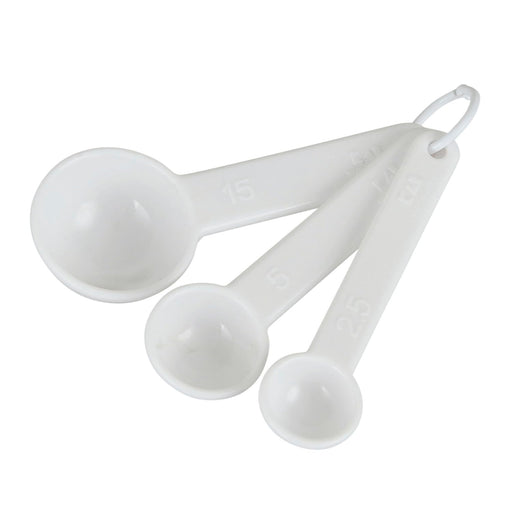 Kai Corporation Measuring Spoons Set 3 - Tblspn tspn 1/2 tspn - Dishwasher Safe - White Kai Kitchen Made in Japan DH8120-Kiichin - The #1 Place for Japanese Goods in Your Hand!
